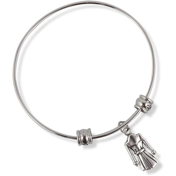 Ladies Overcoat Lady Coat Fancy Charm Bangle - Picture 1 of 4